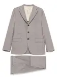 Костюм с однобортным пиджаком Eleventy, серый - фото