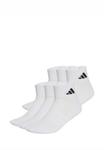 Носки Adidas Performance CUSHIONED ESSENTIALS ANKLE 6 PAIR PACK, White/White/Black/White - фото