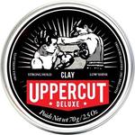 Uppercut Deluxe Clay Профессиональный продукт на водной основе для естественного результата, сильной фиксации и слабого блеска, 70 г - фото