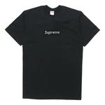 Футболка ss19 x swarovski box logo tee bogot Supreme, черный - фото