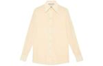 Рубашка женская светло-бежевая Gucci - фото