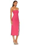 Платье миди NBD Amaara, фуксия - фото 2