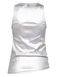 Топ с асимметричным подолом Rabanne, серебристый - фото 2
