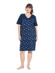 Ночная рубашка темно-синего цвета Ulla Popken - фото 2