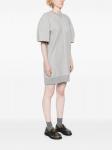 Sacai мини-платье меланж, серый - фото 3