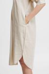 Платье-рубашка b.young Falakka, бежевый - фото 6