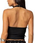 Киана топ-бюстье с рубчиком Edikted, черный - фото 2