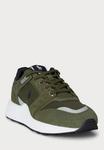 Кроссовки Polo Ralph Lauren TRAIN 89 V2 SUEDE-PANELED SNEAKER, New Olive/White/Olive - фото 2