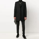 Пальто мужское черное Saint Laurent, черный - фото 2