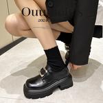 Женские лоферы Коричневые, Черные Ouumeis, Кофейно-коричневые - фото 5