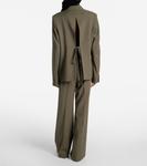 Шерстяной блейзер Loewe, Khaki Green - фото 3