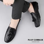 PLAY COBBLER Лоферы унисекс черно-белые, цвет Black - фото 11