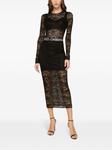 Dolce & Gabbana кружевной топ, черный - фото 3