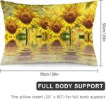 MaSiledy Чехол для подушки Rustic Sunflower Field декоративный двусторонний Pattern-3 - фото 2