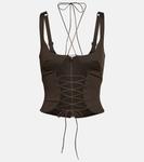 Бюстье из смесового хлопка KNWLS, Dark - фото