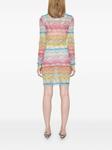 Мини-платье с зигзагообразным принтом Missoni, желтый - фото 4