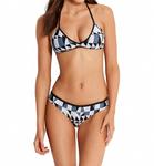 Джинсовые шорты для бикини Jagged Geo Hipster в цвете блюстоун Seafolly, Bluestone - фото