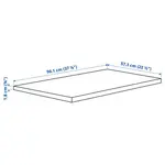 Полка, белая, 100x58 см, KOMPLEMENT IKEA - фото 5