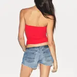 Хлопковый джемпер топ без бретелей Women's Skims, Ruby/Rubies - фото 4