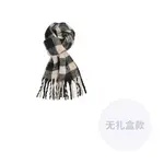 Вязаный шарф унисекс, Black - фото