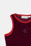 Детское платье Calvin Klein Jeans, бордовый - фото 3
