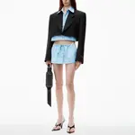 Престильный укороченный блейзер Alexander Wang, черный - фото 3