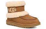 Угги (WMNS) UGG Classic Ultra Mini Fluff 'Chestnut' - фото 4