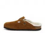Boston Shearling Сабо - мужские Birkenstock, Cognac - фото 3