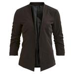 Блейзер Vila Her 3/4 Sleeve New, черный - фото 3