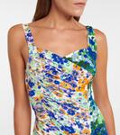 Мини-платье с принтом Maeve Stella McCartney, Multicolor Blue - фото 4