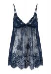 LingaDore Пеньюар в темно-синем цвете - фото