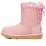 Кроссовки classic short braided 'pink' Ugg, розовый - фото