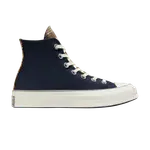 Кроссовки Converse Wmns Chuck 70 High Canvas & Plaid - Obsidian, синий - фото