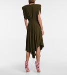 Асимметричное трикотажное платье миди Alexandre Vauthier, Jungle Green - фото 3