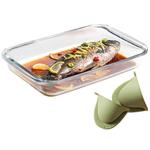 Тарелка KAWASIMAYA, 1.5L Rectangular Glass Baking Dish, Pack Of 2 - фото 4
