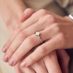 Кольцо Flora Silver White Burker - фото 3