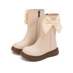 Прочные теплые детские высокие сапоги Kids' Budding, Ecru - фото 3