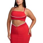 X Jacquemus Женский Бюстгальтер Nike, Университетский Красный/Белый - фото 2