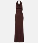 Платье макси с халтернеем Reed Aya Muse, Bark - фото