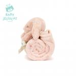 Bashful Bunny Blankie JELLYCAT, розовый - фото 7