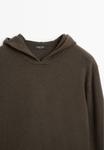 Худи Massimo Dutti WITH HOOD , Brown - фото 7
