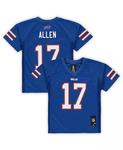 Реплика игрока Джоша Аллена Royal Buffalo Bills для мальчиков и девочек дошкольного возраста Outerstuff, синий - фото