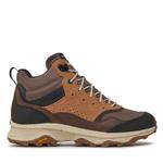 Трекинговые ботинки Merrell SpeedSolo Mid, коричневый - фото 2