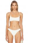 X revolve rachel сборчатый бикини-топ Solid & Striped, белый - фото