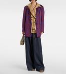 Жаккардовый блейзер с цветочным рисунком Dries Van Noten, бордовый - фото 2