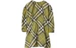 Детское платье Burberry Kids, цвет Moss Green - фото 2