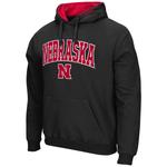 Мужской черный пуловер с капюшоном Nebraska Huskers Arch & Logo 3.0 Colosseum - фото 2
