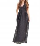 Кружевное макси-платье A Dream черного цвета STORIA - фото 5