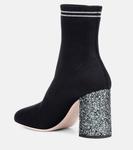 Эластичные ботинки до щиколотки Miu Miu, Nero+Cromo - фото 3