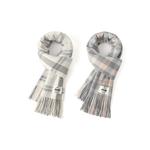 Jeep Вязаный шарф унисекс, 2 Pack (White+Dark Gray) - фото
